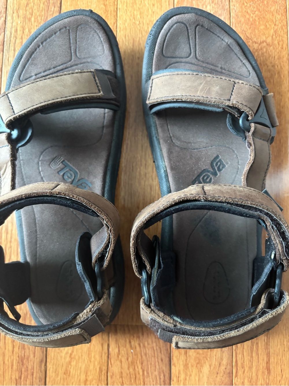 Men's Brown Teva Adjustable Strap Sandals size 9